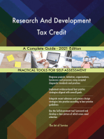 Research And Development Tax Credit A Complete Guide - 2021 Edition