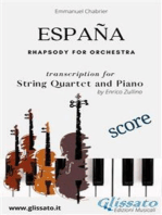 España - String Quartet and Piano (score)