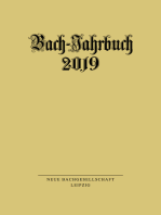 Bach-Jahrbuch 2019