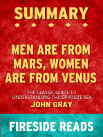 Summary of Men Are from Mars, Women Are From Venus: The Classic Guide to Understanding the Opposite Sex by John Gray