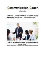 Effective Communication Skills for (New) Managers