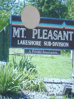Mt. Pleasant Lakeshore Sub-division: A Private Association