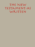 The New Testament: As Written