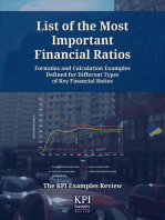 List of the Most Important Financial Ratios