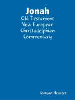 Jonah: Old Testament New European Christadelphian Commentary