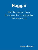 Haggai: Old Testament New European Christadelphian Commentary