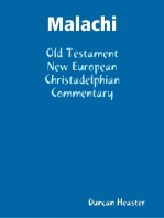 Malachi: Old Testament New European Christadelphian Commentary