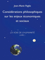 Considérations philosophiques sur les enjeux économiques et sociaux: La Voie de l'humanité, Livre 1