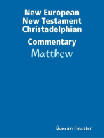 New European New Testament Christadelphian Commentary