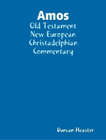 Amos: Old Testament New European Christadelphian Commentary