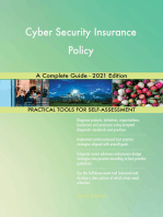 Cyber Security Insurance Policy A Complete Guide - 2021 Edition