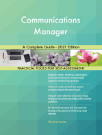 Communications Manager A Complete Guide - 2021 Edition