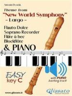 Largo from "New World Symphony" - Soprano Recorder & Piano + audio track
