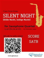 Saxophone Quartet "Silent Night" score