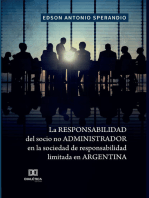 La responsabilidad del socio no administrador en la sociedad de responsabilidad limitada en Argentina
