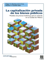 La capitalización privada de los bienes públicos: Modelos de precios hedónicos para la vivienda en la Ciudad de México