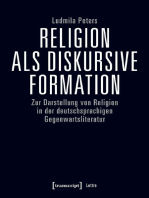 Religion als diskursive Formation: Zur Darstellung von Religion in der deutschsprachigen Gegenwartsliteratur