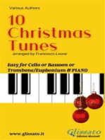 10 Easy Christmas Tunes - solo Cello/Bassoon/Trombone & Piano