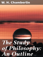 The Study of Philosophy: An Outline