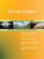 Service Criteria A Complete Guide - 2021 Edition