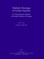 Multiple Meanings of Gender Equality: A critical frame analysis of gender policies in Europe