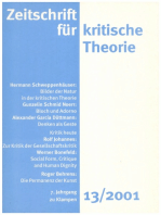 Zeitschrift für kritische Theorie / Zeitschrift für kritische Theorie, Heft 13: 7. Jahrgang (2001)