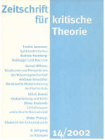 Zeitschrift für kritische Theorie / Zeitschrift für kritische Theorie, Heft 14: 8. Jahrgang (2002)