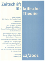 Zeitschrift für kritische Theorie / Zeitschrift für kritische Theorie, Heft 12: 7. Jahrgang (2001)