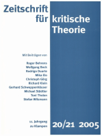 Zeitschrift für kritische Theorie / Zeitschrift für kritische Theorie, Heft 20/21: 11. Jahrgang (2005)