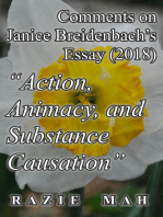 Comments on Janice Breidenbach’s Essay (2018) "Action, Agency, and Substance Causation"