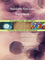 Reliability End User Experience A Complete Guide - 2021 Edition