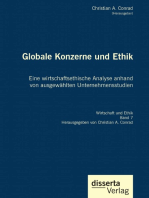 Globale Konzerne und Ethik: Eine wirtschaftsethische Analyse anhand von ausgewählten Unternehmensstudien: Reihe "Wirtschaft und Ethik", Band 7