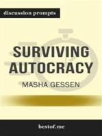 Summary: “Surviving Autocracy" by Masha Gessen - Discussion Prompts