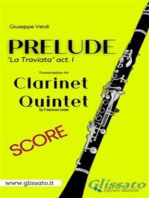 Prelude (La Traviata) - Clarinet Quintet (score)