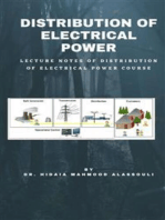 Distribution of Electrical Power: Lecture Notes of Distribution of Electric Power Course