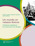 Un mundo en retazos léxicos: ambientes lingüísticos en la literatura oral de Jaén