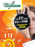 La FP sous enquête - Fascicule de l'élève: L'organisation scolaire en formation professionnelle