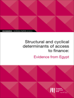 EIB Working Papers 2019/10 - Structural and cyclical determinants of access to finance: Evidence from Egypt