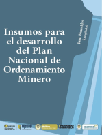 Insumos para el desarrollo del Plan Nacional de Ordenamiento Minero