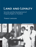 Land and Loyalty: Security and the Development of Property Rights in Thailand