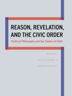 Reason, Revelation, and the Civic Order: Political Philosophy and the Claims of Faith