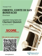 Clarinet Quintet score "Oberto, Conte di San Bonifacio"