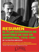 Resumen de El Plan Económico de Martínez de Hoz en Argentina, 1976-1981: RESÚMENES UNIVERSITARIOS