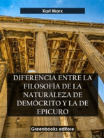 Diferencia entre la filosofía de la naturaleza de Demócrito y la de Epicuro