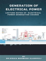 Generation of Electrical Power: Lecture Notes of Generation of Electrical Power Course