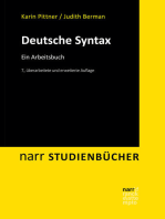 Deutsche Syntax: Ein Arbeitsbuch