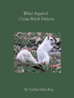 White Squirrel Cross Stitch Pattern