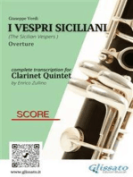 Score of "I Vespri Siciliani" for Clarinet Quintet