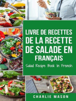 Livre de recettes de la recette de salade En français/ Salad Recipe Book In French