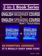2-in-1 Book Series: Teacher King’s English Beginner Course Book 1 & English Speaking Course Book 1 - French Edition